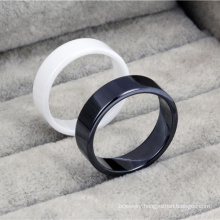 Wholesale Hot Selling White Ceramic Ring Fashion Ring Trend Couple Rings Jewelry